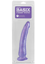Load image into Gallery viewer, Basix Dong Slim 7 with Suction Cup - Purple - 7in
