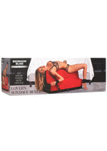 Load image into Gallery viewer, Bedroom Bliss Lover&#39;s Bondage Bench - Black/Red
