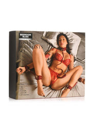 Bedroom Bliss Lover's Restraints - Red - Set
