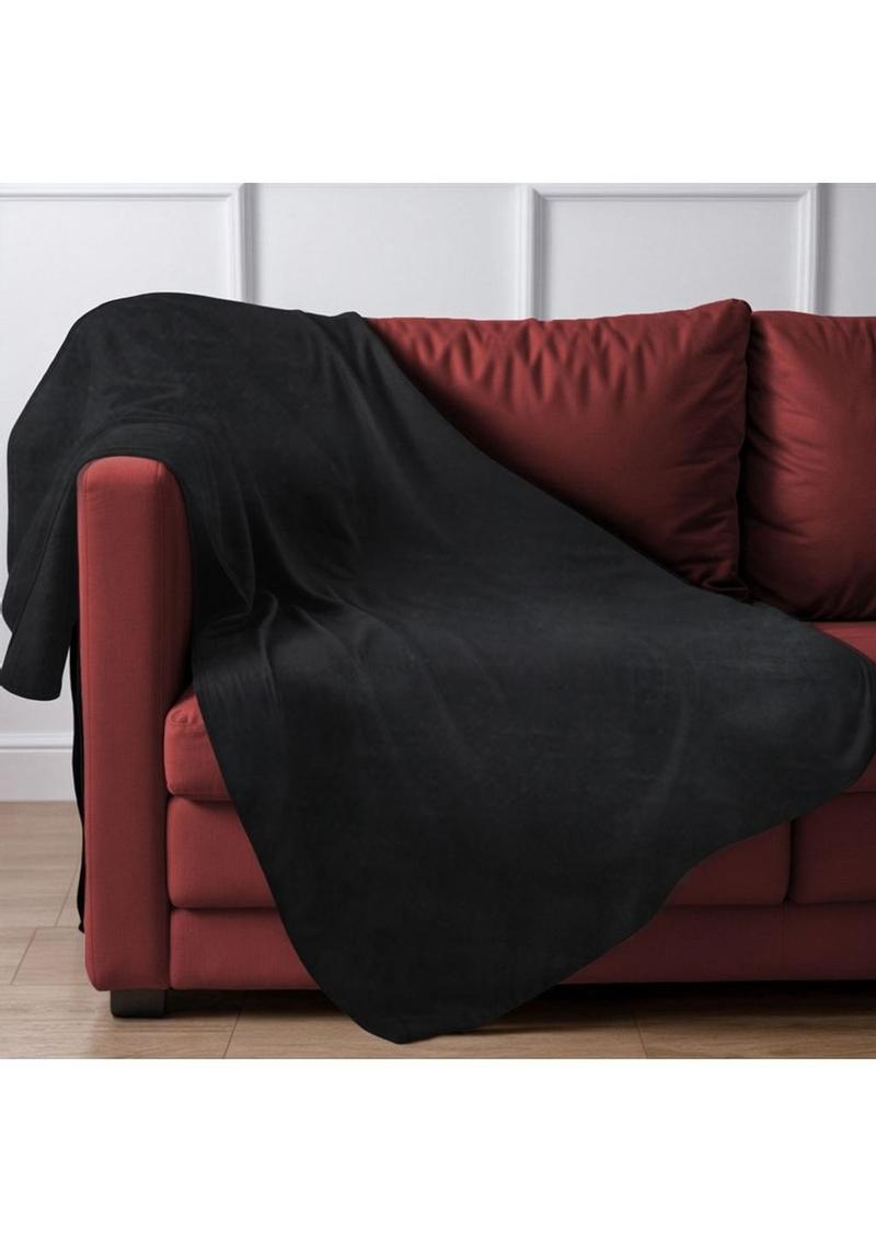 Bedroom Bliss Lover's Waterproof Throw Blanket - Black