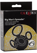 Load image into Gallery viewer, Big Man&#39;s Spreader Silicone Cock Ring - Black
