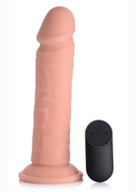 Load image into Gallery viewer, Big Shot Silicone Vibrating Remote Control Rechargeable Dildo - Vanilla - 8in
