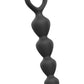 Bing Bang Silicone Anal Beads - Black/Black Onyx - Large