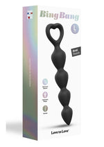 Load image into Gallery viewer, Bing Bang Silicone Anal Beads - Black/Black Onyx - Large
