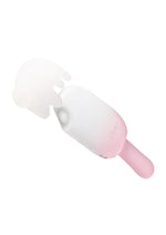 Load image into Gallery viewer, Bite Me Sucking Tapping and Vibrating Silicone Rechargeable Cream Pop Stimulator - Pink/White