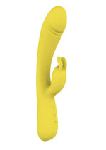 Load image into Gallery viewer, Blaze Heat Up Bunny Rechargeable Silicone Vibrator - Yellow
