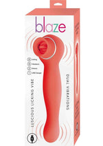 Load image into Gallery viewer, Blaze Luscious Licker Rechargeable Silicone Dual End Vibrator - Coral/Pink
