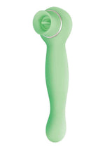 Load image into Gallery viewer, Blaze Luscious Licker Rechargeable Silicone Dual End Vibrator - Green/Mint
