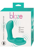 Load image into Gallery viewer, Blaze Remote Control Satisfier Rechargeable Silicone Mini Vibrator - Aqua
