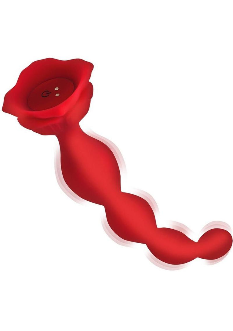 Bloomgasm Beaded Bloom 9x Rechargeable Silicone Beaded Rose Anal Vibrator