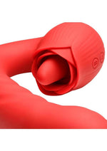 Load image into Gallery viewer, Bloomgasm Boom Bloom Thrusting and Licking Rechargeable Silicone Rose Vibrator