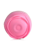 Load image into Gallery viewer, Bloomgasm Pulsing Petals Throbbing Silicone Rechargeable Rose Stimulator - Pink/White