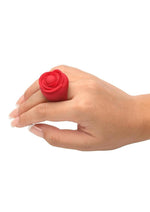 Load image into Gallery viewer, Bloomgasm Rose Ring Rechargeable Silicone Finger Vibrator
