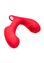 Load image into Gallery viewer, Bloomgasm Rose Touch Pulsing Rechargeable Silicone Finger Vibrator - Red
