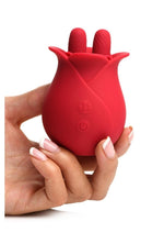 Load image into Gallery viewer, Bloomgasm The Rose Fondle 10x Silicone Rechargeable Massaging Rose Clit Stimulator