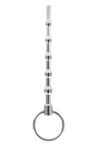 Load image into Gallery viewer, Blue Line Beaded Urethral Sound 4.5in - Stainless - Steel