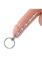 Load image into Gallery viewer, Blue Line Beaded Urethral Sound 4.5in - Stainless