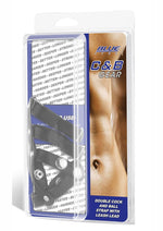 Load image into Gallery viewer, Blue Line C and B Gear Double Cock and Ball Strap with Leash Lead - Black
