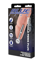 Load image into Gallery viewer, Blue Line Peephole Penis Plug - Stainless - Steel