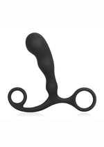 Load image into Gallery viewer, Blue Line Prostate Gear Silicone Prostate Massager - Black - 4.5in