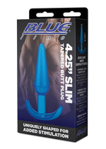 Load image into Gallery viewer, Blue Line Slim Tapered Butt Plug - Blue - 4.25in