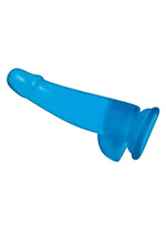 Load image into Gallery viewer, Blue Line Suction Cup Dildo with Balls - Blue - 5.75in
