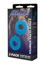 Load image into Gallery viewer, Blue Line Ultra-Stretch Stamina Endurance Ring - Blue - 2 Pack
