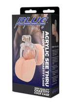 Load image into Gallery viewer, Blueline Acrylic See Thru Mini Cock Micro Chastity Cage - Clear
