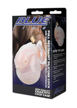 Load image into Gallery viewer, Blueline Full Restraint Silicone Cock and Balls Chastity Device 100% Coverage - White
