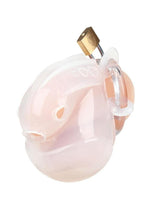 Load image into Gallery viewer, Blueline Full Restraint Silicone Cock and Balls Chastity Device 100% Coverage - White
