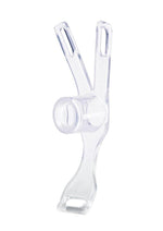 Load image into Gallery viewer, Blueline Piss-Thru Flying V Male to Female Inversion Feminizer Transformation Device - Clear