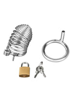 Load image into Gallery viewer, Blueline Prisoner Cock Cage - Iron
