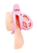 Load image into Gallery viewer, Blueline Small Humiliation Acrylic Prisoner Cock Cage
