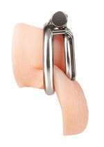 Load image into Gallery viewer, Blueline Stainless Steel Inverted Micro Jail Time Chastity Cage
