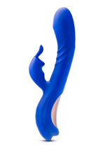 Load image into Gallery viewer, Blush Collection Harper Rechargeable Silicone Rabbit Vibrator - Blue/Midnight Blue
