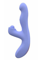 Load image into Gallery viewer, Blush Collection Simone Rechargeable Silicone Tapping Rabbit Vibrator - Blue
