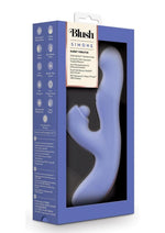 Load image into Gallery viewer, Blush Collection Simone Rechargeable Silicone Tapping Rabbit Vibrator - Blue
