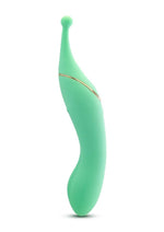 Load image into Gallery viewer, Blush Collection Stella Rechargeable Silicone Dual End Vibrator - Green