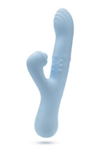 Load image into Gallery viewer, Blush Devin Rechargeable Silicone Rabbit Vibrator - Blue