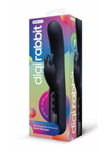 Load image into Gallery viewer, Bodywand Digi Rabbit Silicone Rechargeable Dual Stimulating Vibrator - Black
