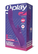 Load image into Gallery viewer, Bodywand G-Play Rechargeable Silicone Dual Stim Lick Me Out G-Spot Squirt Trainer Vibrator with Clitoral Stimulator