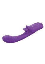 Load image into Gallery viewer, Bodywand G-Play Rechargeable Silicone Dual Stim Lick Me Out G-Spot Squirt Trainer Vibrator with Clitoral Stimulator - Purple