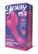 Load image into Gallery viewer, Bodywand G-Play Ultimate Ergonomic Rechargeable Silcone Come Hither Squirt Trainer with Clitoral Stimulator - Pink