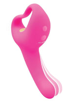 Load image into Gallery viewer, Bodywand G-Play Ultimate Ergonomic Rechargeable Silcone Come Hither Squirt Trainer with Clitoral Stimulator - Pink