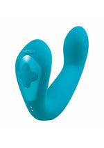 Load image into Gallery viewer, Bodywand I.d. Beckon Rechargeable Silicone Dual Stimulating Vibrator - Teal