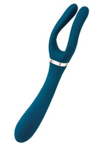 Load image into Gallery viewer, Bodywand Id Mystery Rechargeable Silicone Double End Vibrator - Blue
