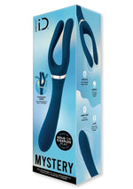 Load image into Gallery viewer, Bodywand Id Mystery Rechargeable Silicone Double End Vibrator - Blue
