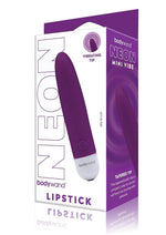 Load image into Gallery viewer, Bodywand Mini Lipstick Neon Pnk - Neon Purple/Purple