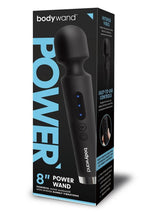Load image into Gallery viewer, Bodywand Power Wand Rechargeable Silicone Wand Massager - Black - 8in