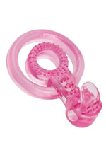 Load image into Gallery viewer, Bodywand Rechargeable Duo Ring W/ Clit Tickler - Pink

